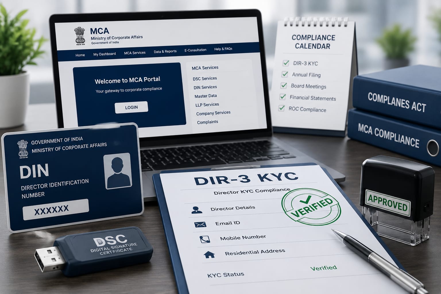 DIR-3 KYC details verification illustration