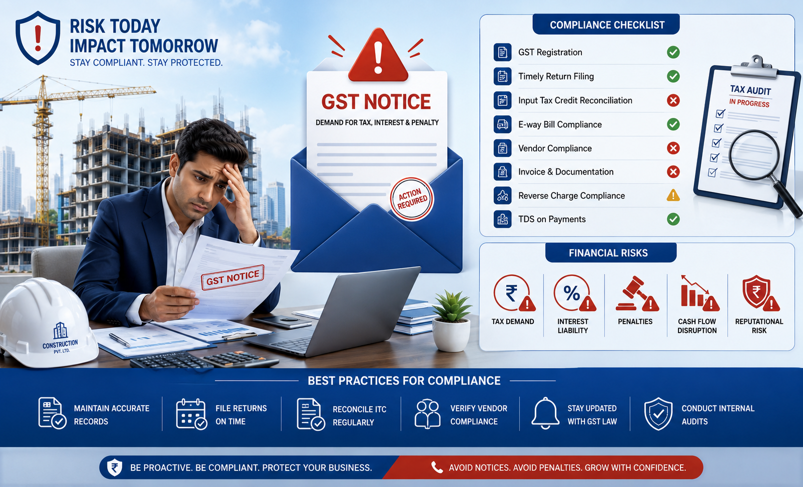 GST notice and compliance risk checklist for builders